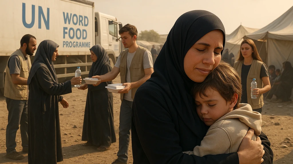 Oslobođene porodice grle se na mestu za pomoć posle prekida vatre u Gazi dok pomoć počinje da teče.