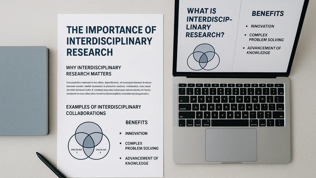 Un exemplu de fișă scurtă concisă și deck de diapozitive pentru o prezentare de interviu academic de 10 minute.